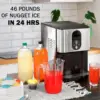Chef Self Dispensing Nugget Ice Maker Countertop, 46LB Per Day Automatic Chewable Ice, 1.8LB Per Hour 2