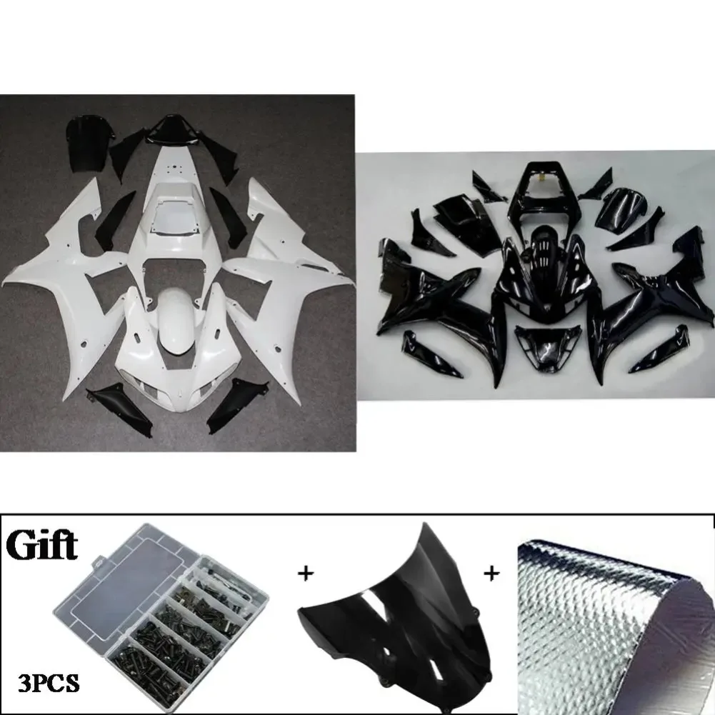 Abs Plastic Molded Injection Bodywork Fairing Kits For Yamaha Yzf R1 2002 2003