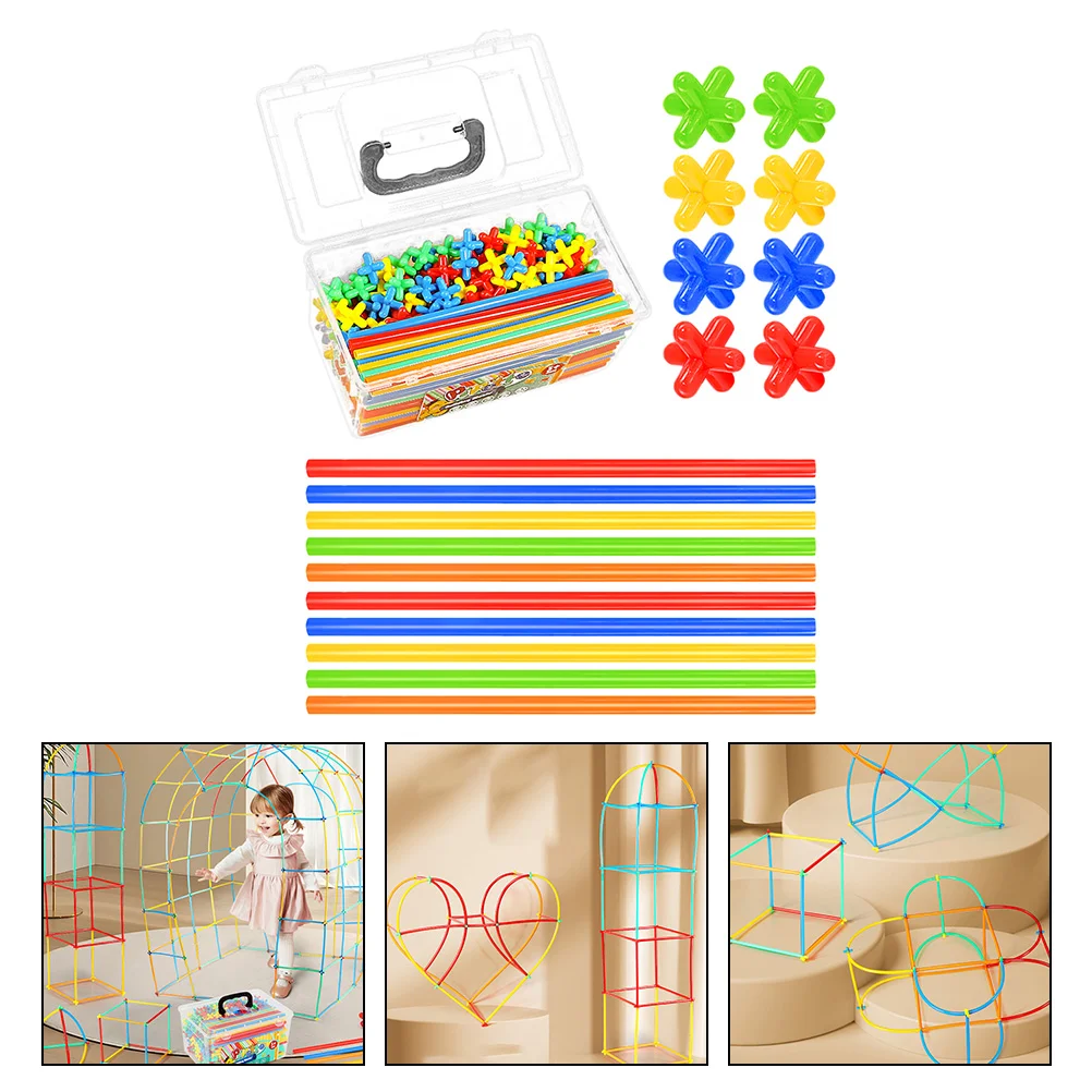 

Line Packing Box Children's Straw Building Blocks Toy Childrens Toys Plastic Educational