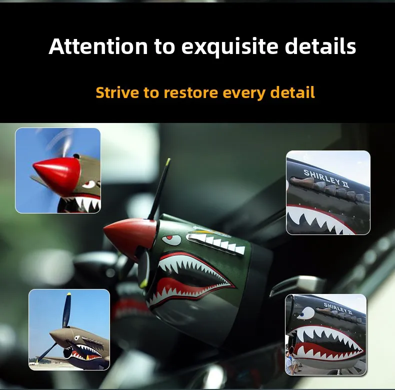 P-40 Airplane Car Air Freshener Creative Propeller Vent Diffuser_voghion.com