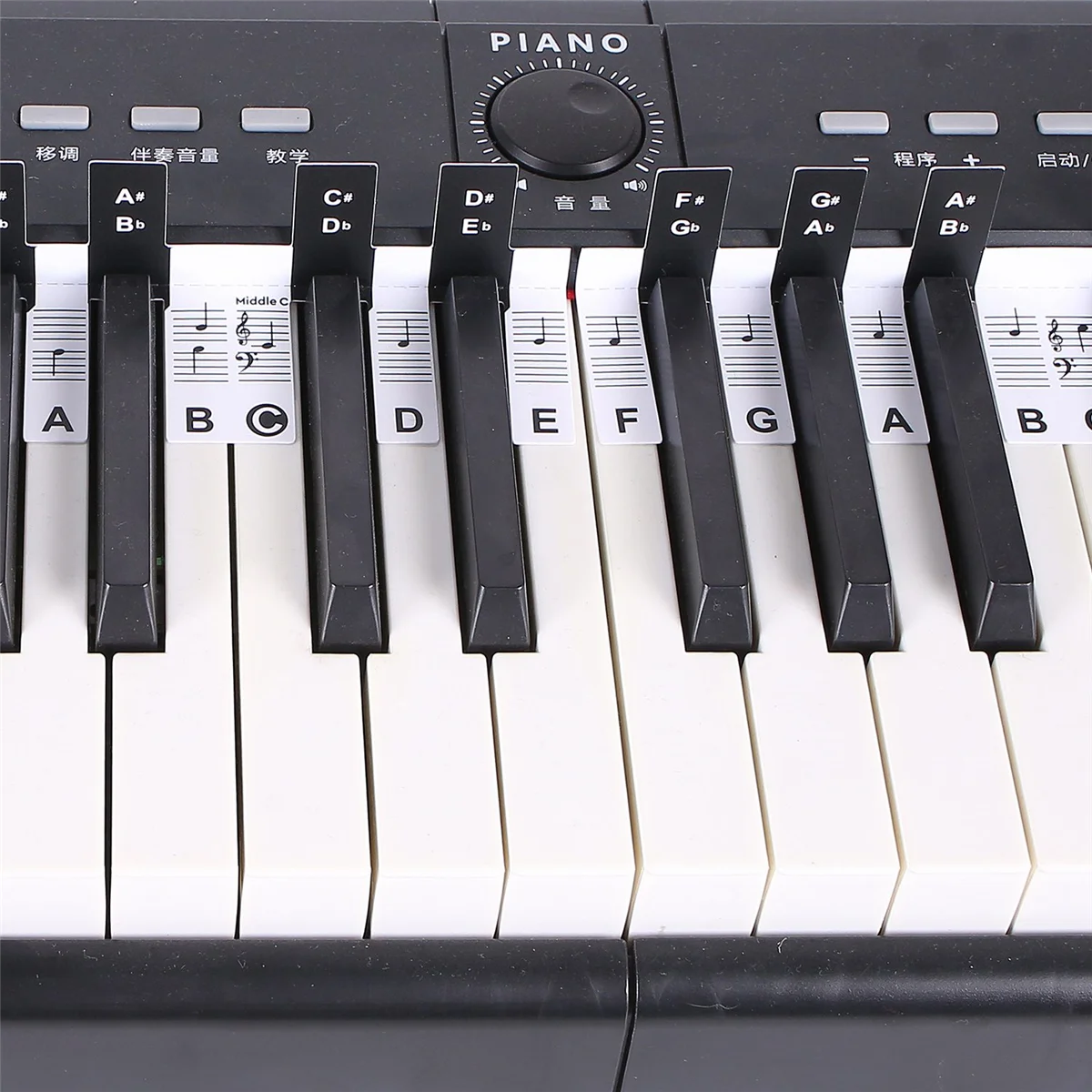2-PCS-88-Keys-Removable-Piano-KEY-Labels-Piano-Keyboard-Stickers-Piano ...
