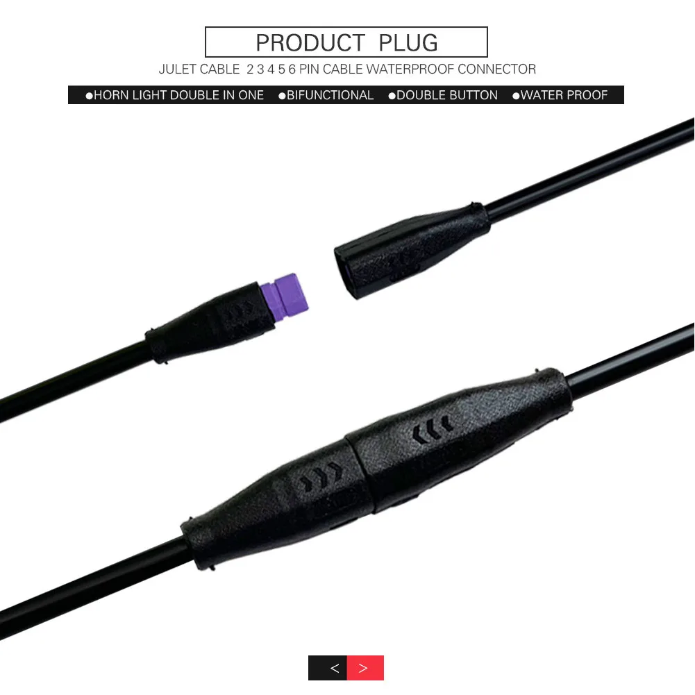 Ebike Geformter Stecker 2/3/4/5/6 Pin Kabel Heißer Verkauf Wasserdichter Stecker Signalleitung Verlängerungskabel Heißer Verkauf Julet Stecker – Detail 15