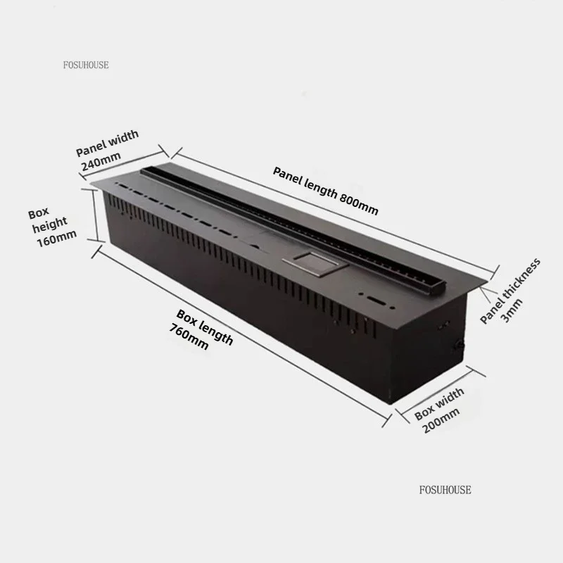 Light Luxury 3D Atomizing Fireplaces with Simulated Flames Home Decorative Fireplace Embedded Decorative Flame Fireplace Cabinet