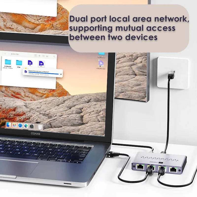 High-Speed Gigabit Ethernet Splitter - 1000Mbps RJ45 LAN Network Extender