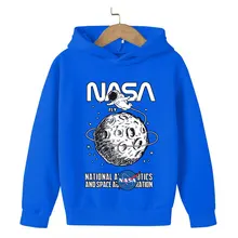 

Haajuku Printed Astronaut Hoodie, Catton, Casual, Fashionable, on the Street, 4-14 Years Old, New Series Spring and Autumn 2022