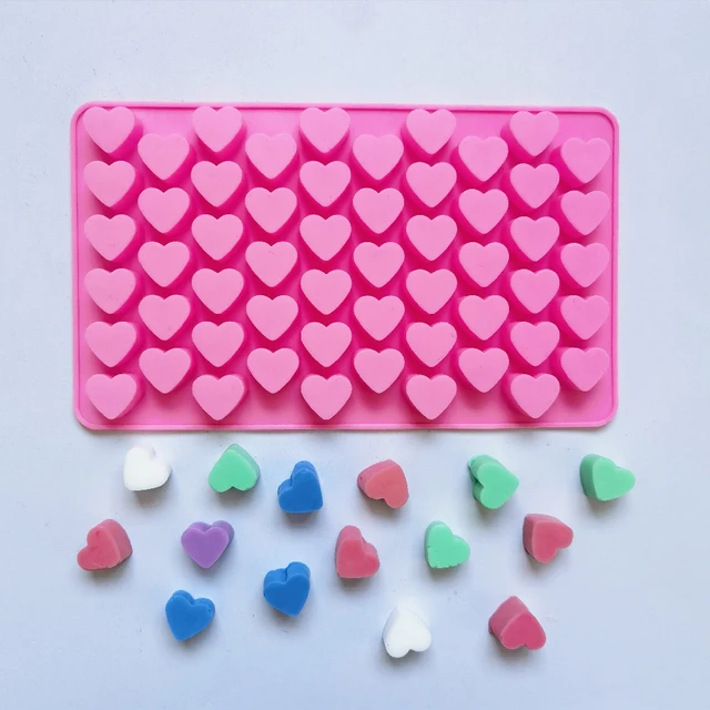 Small Silicone Hearts Molds, Silicone Fondant Candy Mold