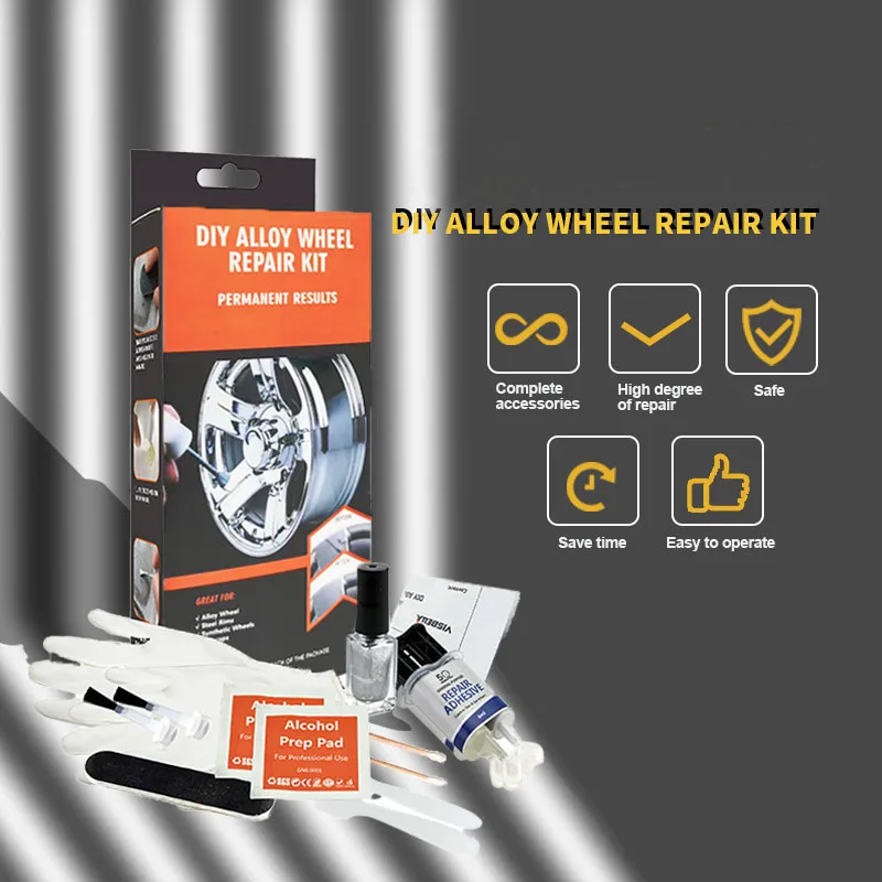 Wheel Scratch Repair Kit Alloy Car Rim Scrapes Scratches Remover Silver  Wheel Paint Repair of Car Wheels Fix Quick And Easy