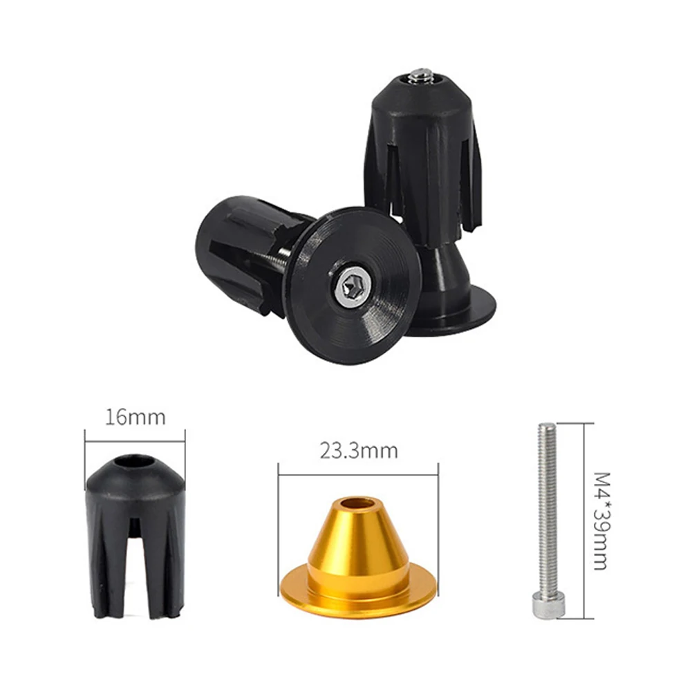 Replacement Aluminum Alloy Handlebar End Cap for Bicycle (22~24mm) (Black/Red/Bule/Gold/Purple/Titanium/Silver)
