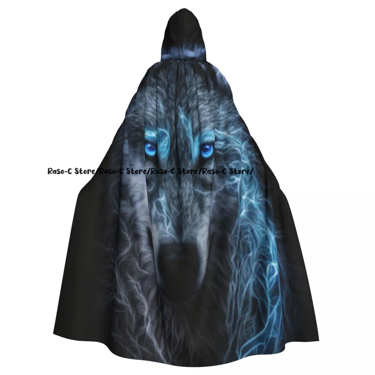 

Унисекс, ведьма, реверсивная накидка с капюшоном для взрослых, вампиров, плащ, волшебный лес, волк