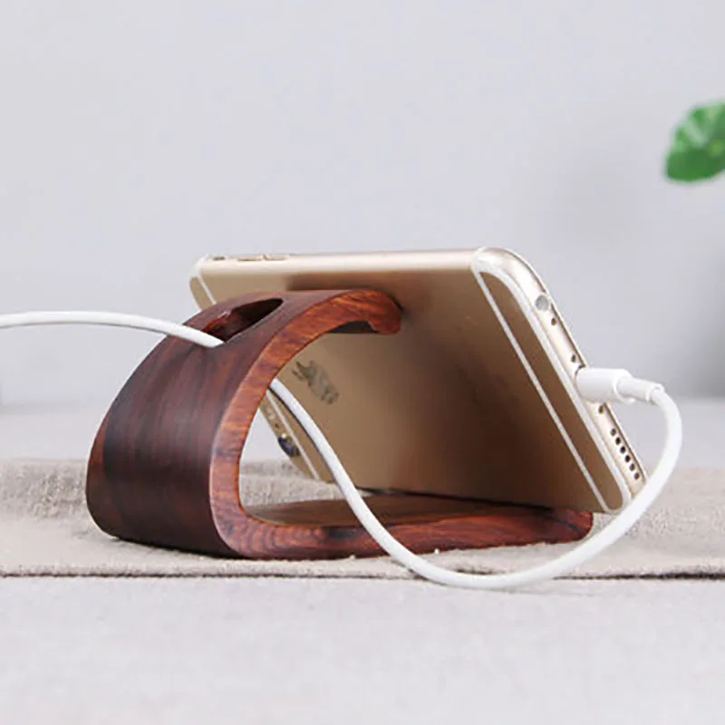 Rosewood Carving Crafts Ebony Mobile Phone Bracket, Desktop Decoration Ornaments, Solid Wood Acid Branch Wooden Bracket