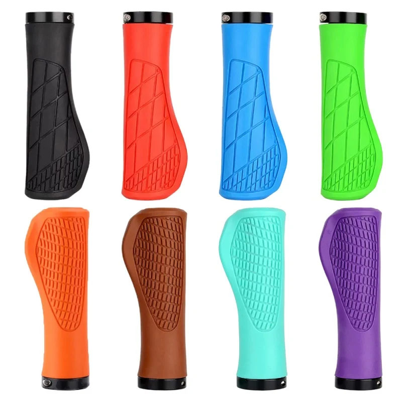 Bike Handlebar Grips Mountain Bike Alloy Material Ergonomic Lockable Anti-slip Shock-absorbing Spare Parts