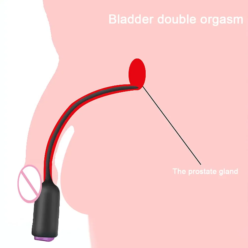 Urethral Sounding Vibrator Prostate Massager Penis sex toys Penis Plug Urethra Dilators Stimulation BDSM Sex Toys For Men Gay Male Masturbator