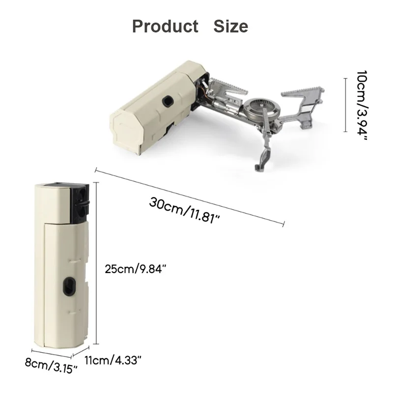 Portable Camping Foldable Cassette Stove Outdoor Hiking Travel BBQ Cooking Boiling Burning Lightweight Butagas Stove 6