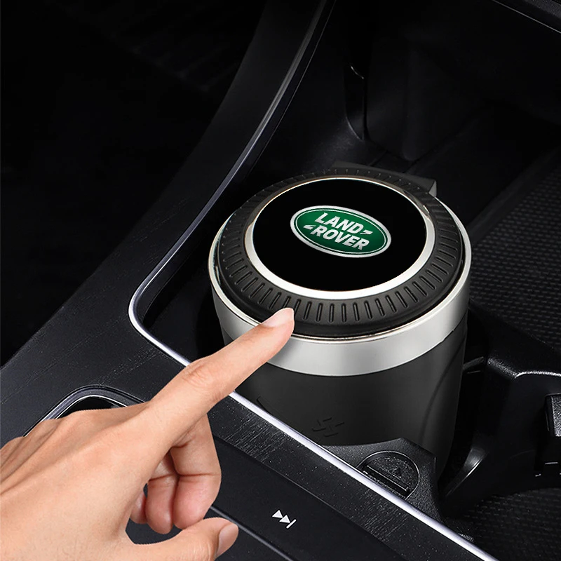 Car Ashtray Auto interior accessories multifunctional car ashtray LED For Land Rover Discovery X79 X99 Evoque Freelander SVR RANGE ROVER LR2
