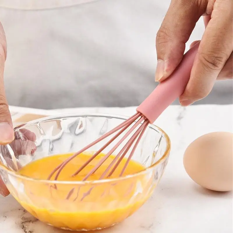 Mini Frusta Per Uova In Silicone Rosa Facile Da Riporre Frusta Forniture Da Cucina Frullino Per Le Uova Manuale Bellissimo Colore Verde Articoli Per L