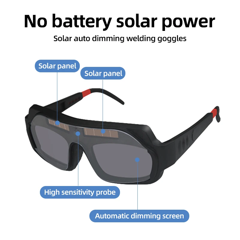 PC Protective Glasses Solar Automatic Dimming Welding Mask/helmet/welding Cap/welding Lens/eye Mask Filter