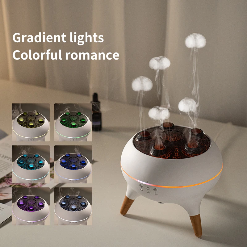 Dynamic Jellyfish Air Humidifier 250ml Essential Oil Diffuser Remote ...
