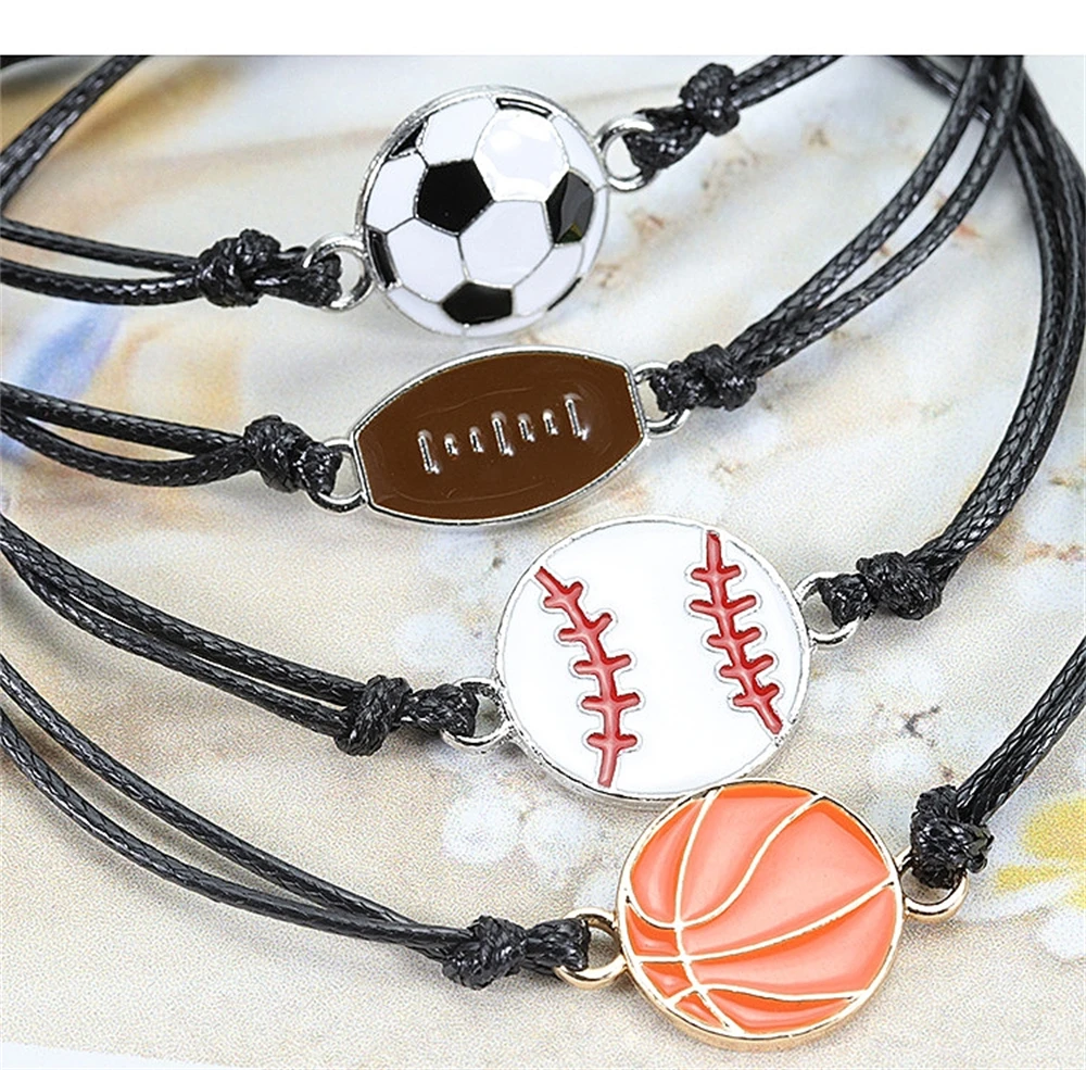 SCRDPRAD Pulsera De Fútbol, Fútbol, Baloncesto, Béisbol, Regalos Para