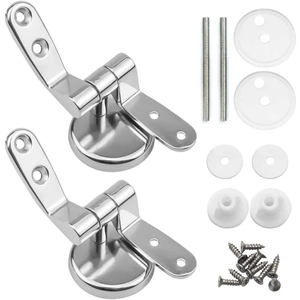 Toilet Seat Hinge Flush Cover Mounting Connector Lid Fittings Replacement Thickened Install Screws bathroom hardware set,bathroom hardware accessories