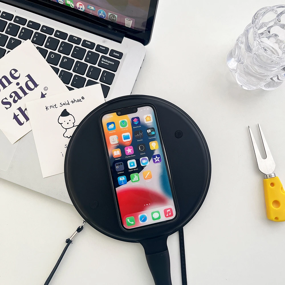 Crossbody Strap 3D Frying Pan Phone Case - Cute Shockproof Pot INS Fashion Cover