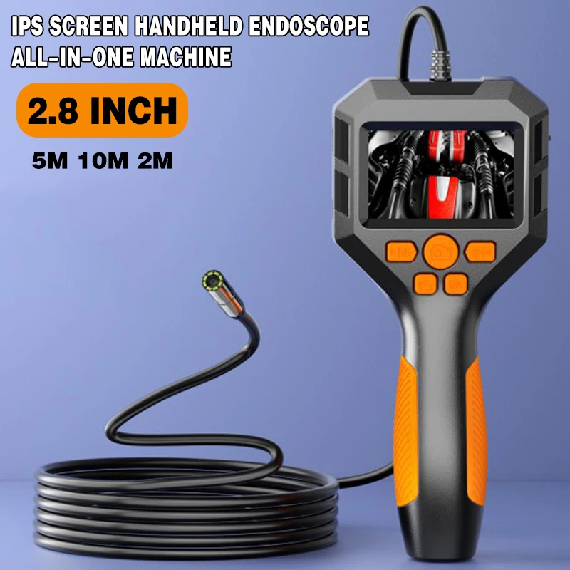 

2.8 inch Industrial Endoscope Waterproof Camera Rigid Cable Auto Repair Video Camera Detector For Car Sewer Inspection