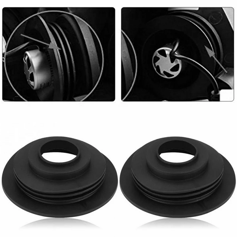 Headlight Dust Cover 1PC Soft Rubber Dust Cover For Car Auto Headlight Universal LED Light Seal Cap Car LED Headlight Bulb Waterproof Dust Cover