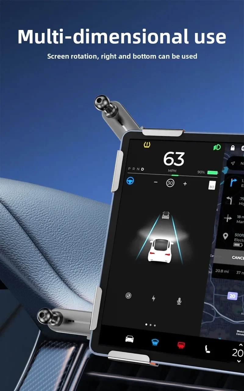 Car Navigation Phone Holder For Centre Control Screen_voghion.com