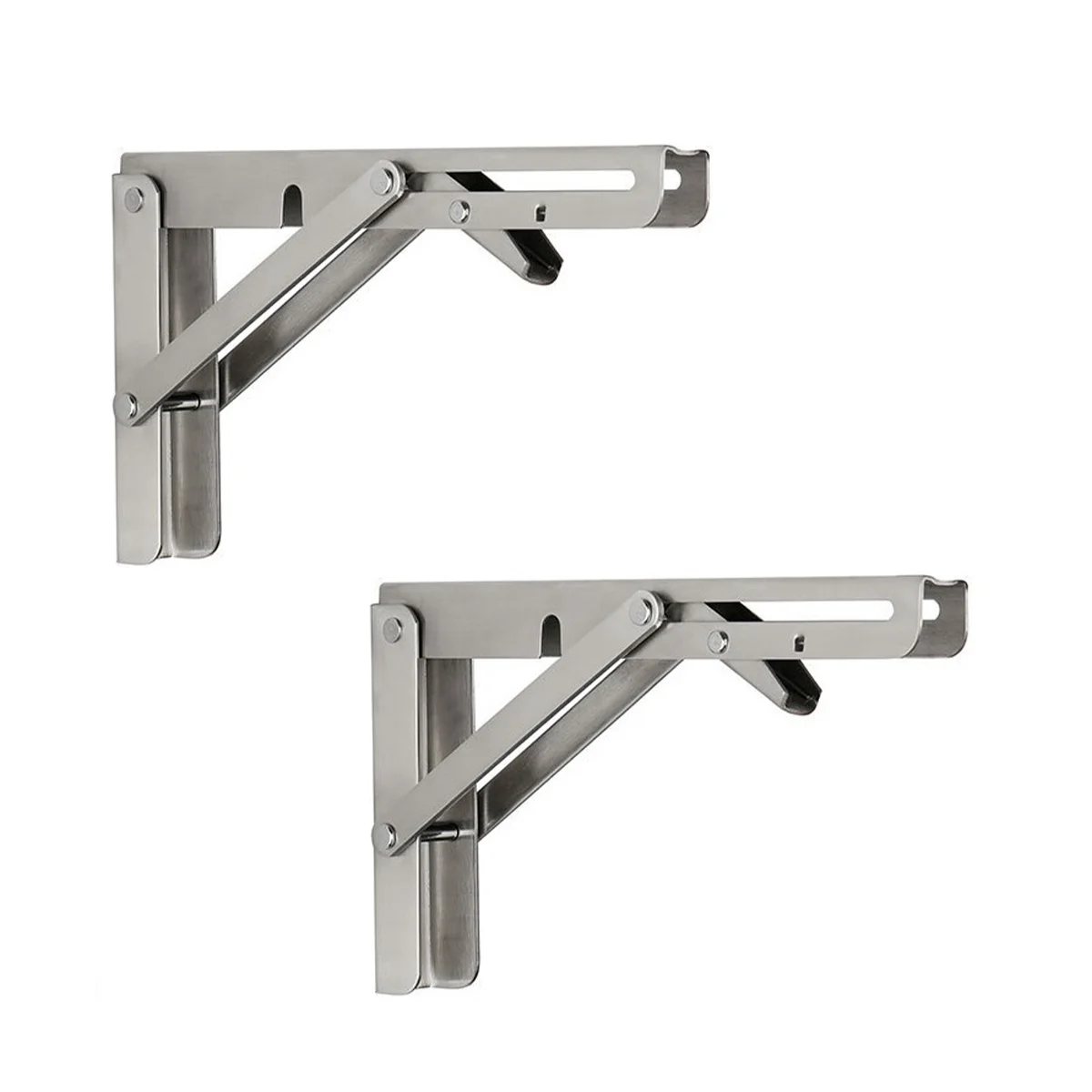 

Stainless Steel Folding Triangular Bracket Wall Rack Support Load-Bearing Fixed Wall-Mounted Stainless Steel Bracket