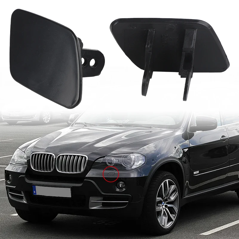 Front Bumper Headlight Washer Cover Cap For BMW X5 E70 2007-2012 - Left/Right, Clip-On 9 thumbnail image