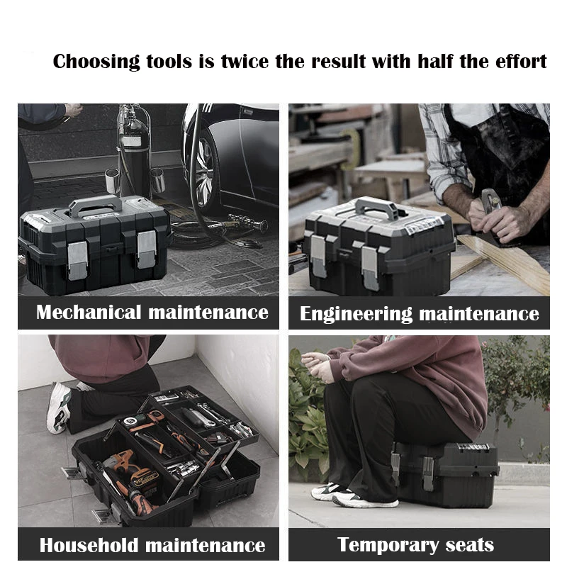 Multifunctional Thickened Tool Box Folding Storage Box Home Professional Electrician Maintenance Portable Shockproof Tool Box 5