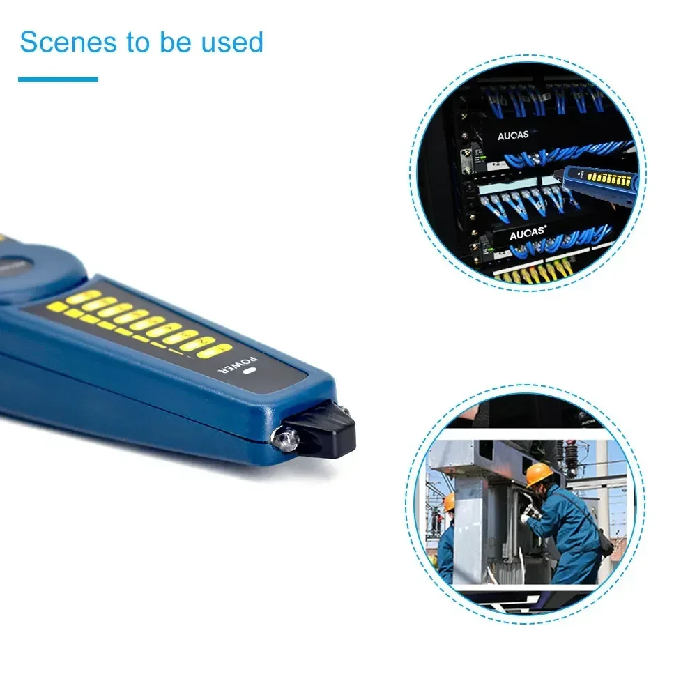 Cable Tester RJ45 Detector Line Finder LAN Network Telephone Wire Tracker Tracer for CCTV Tester 9618 Camera Monitor