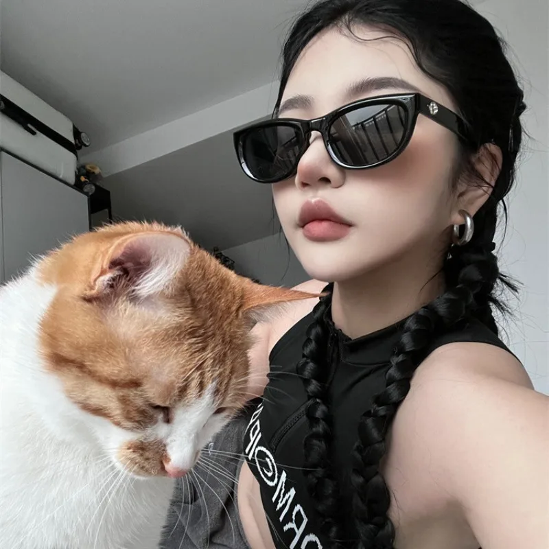 

Vintage Cat Eye Sunglasses Women Square Small Frame Sun Glasses Female Brand Designer Retro Shades Fashion Oculos De Sol