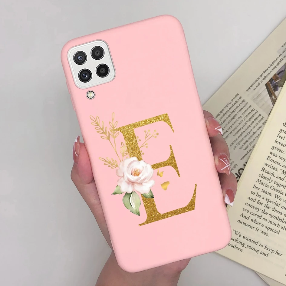 Luxury Pink Silicone Soft TPU Phone Case - Protective Back Cover with A-Z Letters