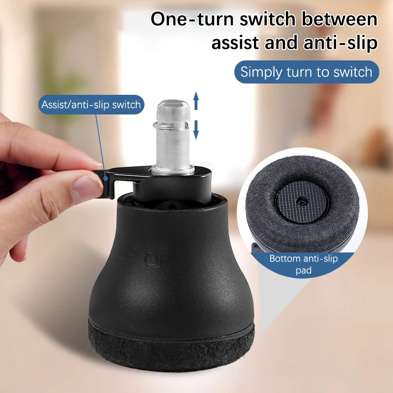 Description Picture 2 of itemSilent Office Chair Caster Swivel Wheel To Fixed Stationary Castors Replacement Bell Glides Furniture Chair Feet Wheel Stopper
