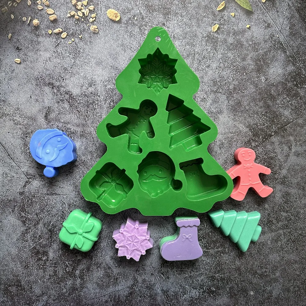 FAIS DU Silicone Mold Christmas Tree Sock Snowflake Chocolate