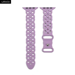 Breathable Soft Silicone Wristband with Butterfly Pin for 46mm-S10 44 45 49mm (Lavender)