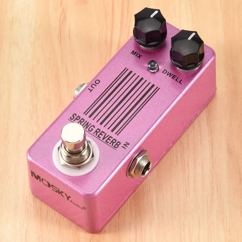 MOSKY MP-51 Spring Reverb Mini Single Guitar Effect Pedal True Bypass Guitar Parts & Accessories