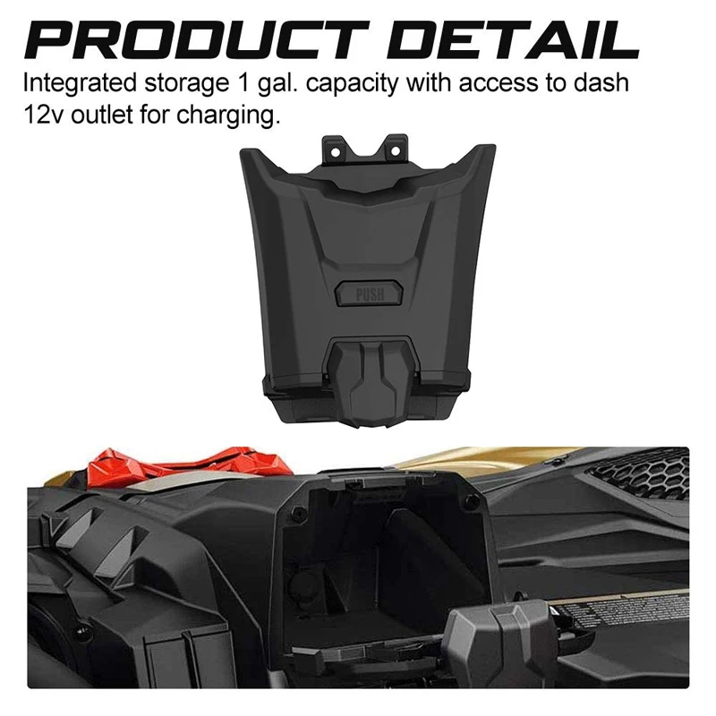 Electronic Device Stand Storage Box Electronic Device Tablet Phone Holder Tray for Atv 2017-2022 Can Am Maverick X3