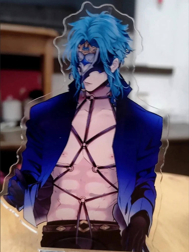 Anime Genshin Impact Figure Dainsleif Doctor Dottorediluc Zhongli Supporto Acrilico Modello Piatto Desk Decor Standing Sign Fans Gifts