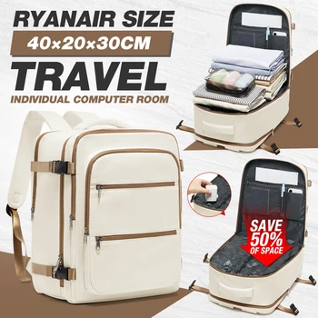 Vacuum Backpack with Pump Airplane Cabin Backpack 40x30x20 Ryanair Hand Luggage Wizzair Travel Backpack Women Men Laptop Bags 1