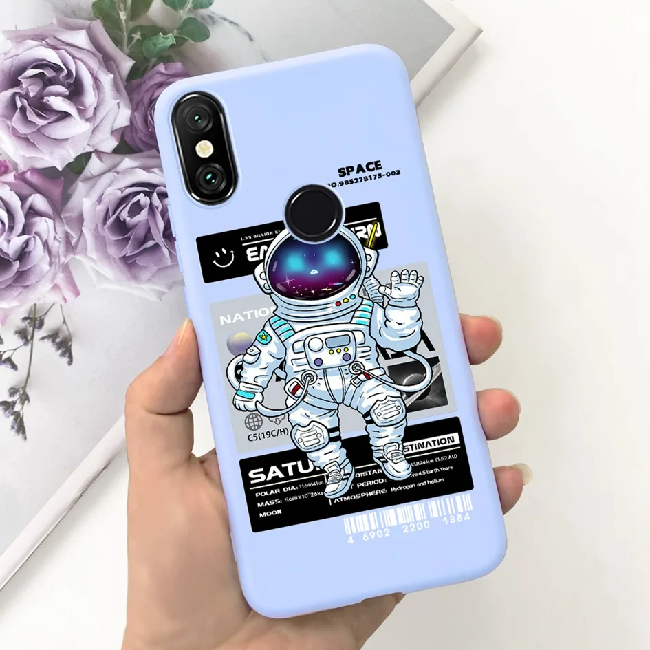 Charming Astronaut Silicone Soft Phone Case Cover - Cute Protective Bumper