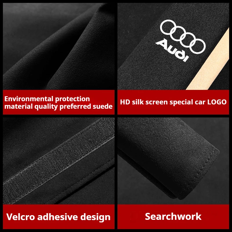Car seat belt shoulder cover flap fur cover Auto parts For Audi A3 Q5 Q3 Q4 A4 B8 B7 A6 C7 A5 A7 A8 RS3 RS4 RS5 RS6