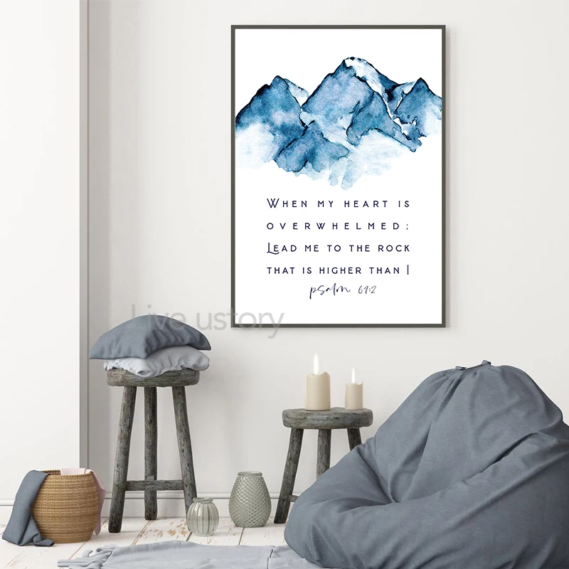 Psalm 91 Bible Verse Canvas Wall Art