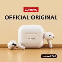 Original Lenovo LP40 Bluetooth 5.0 TWS Wireless Earphones Human Ear Design Headset Simple Operation Easy to Grasp Headphones 1