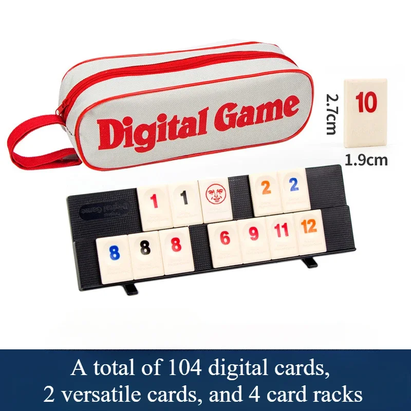 Mahjong Standard Edition Pull Number Game Cards Leisure Party Board Game Puzzle Toy