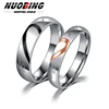 93703-568844.jpg Bagues de promesse assorties pour les couples, t'aime pour toujours, ensembles de alliances pour lui et elle, bagues demi-cœur en acier inoxydable, ajustement confortable