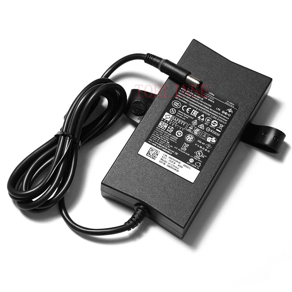 Adaptador de Corrente Alternada 19.5v 15 6.7a 130w Carregador Portátil para Dell Lnspiron 5576 5577 7557 7559 7566 7567 Xps Gen 17r N7110 Pa4e P60f002 Xps 9575 - Imagem 4