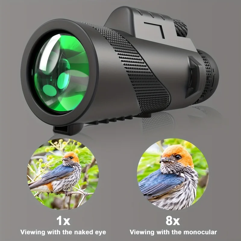 Long-range high-definition professional adult monoculars, small portable telescopes, suitable for exploration and hiking