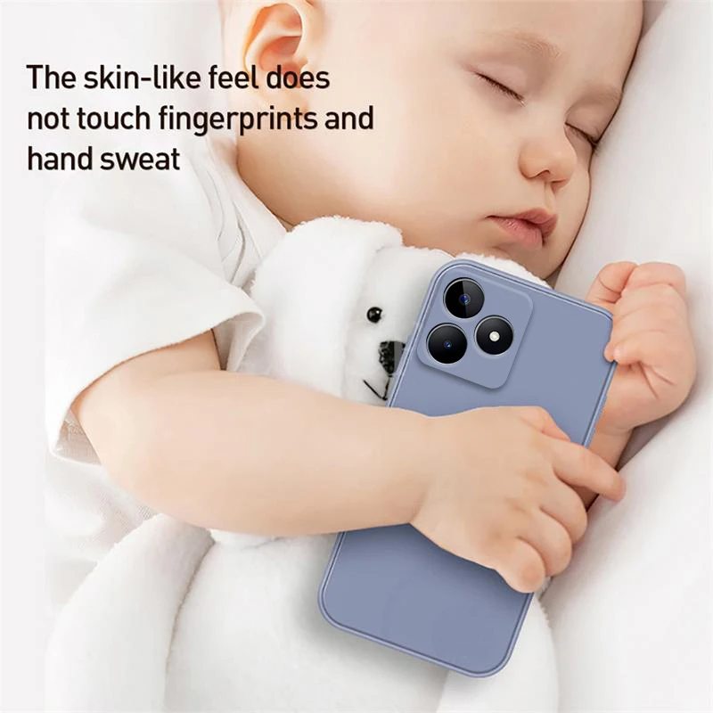 For Realme C53 Case Silicone Liquid Original Phone Cover Realme C53 Cover TPU Protector Case Realme C53 C51 C55 C53 — view 4