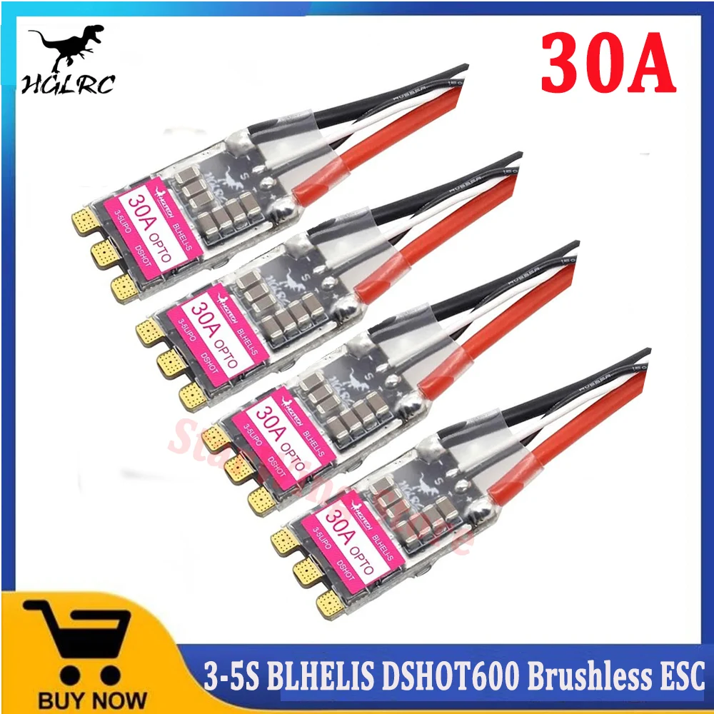 HGLRC 30A 30AMP 3-5S BLHELIS 16,5 BB2 DSHOT600 бесщеточный ESC для RC FPV Racing Freestyle Drone
